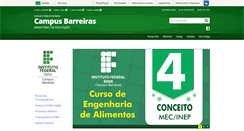 Desktop Screenshot of barreiras.ifba.edu.br