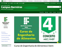 Tablet Screenshot of barreiras.ifba.edu.br